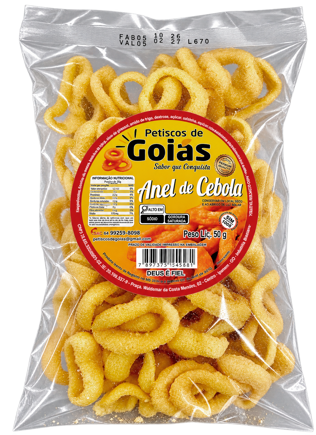 Anel de Cebola Petiscos de Goiás